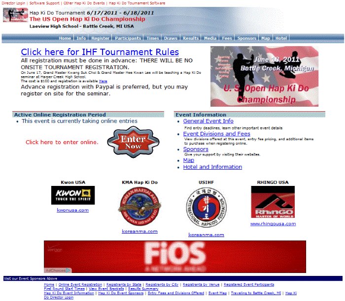 Interface preview of the R2 Sports tournament setup wizard, highlighting configuration options for event dates, registration deadlines, and division management.