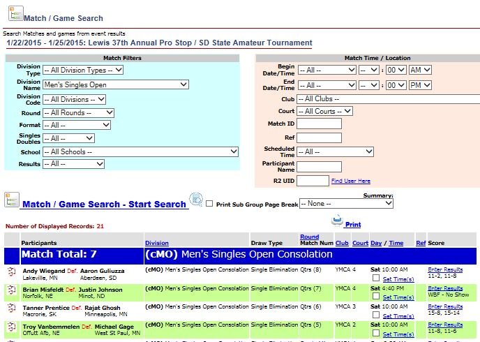 Instructional screenshot of the Match Report interface showing filtering options and comparative analytics summary.